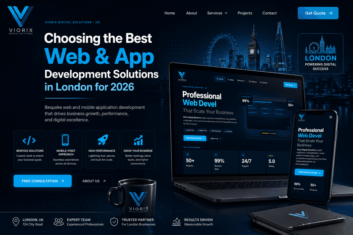 Choosing the Best Web and App Development Solutions in London for 2026