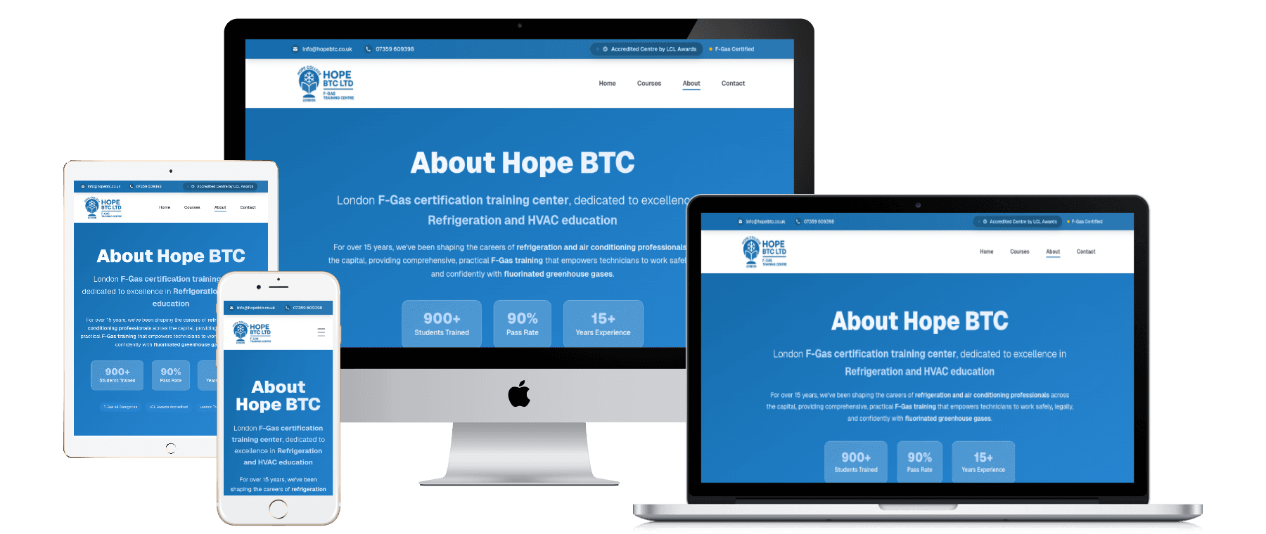HopeBTC Training Centre screenshot